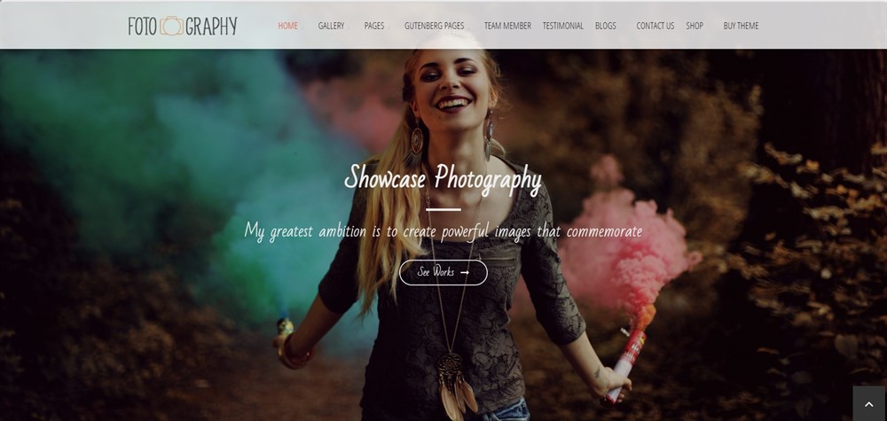 fotography WordPress theme