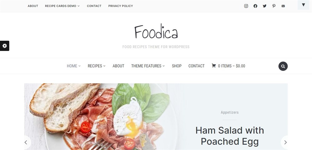 Foodica demo site