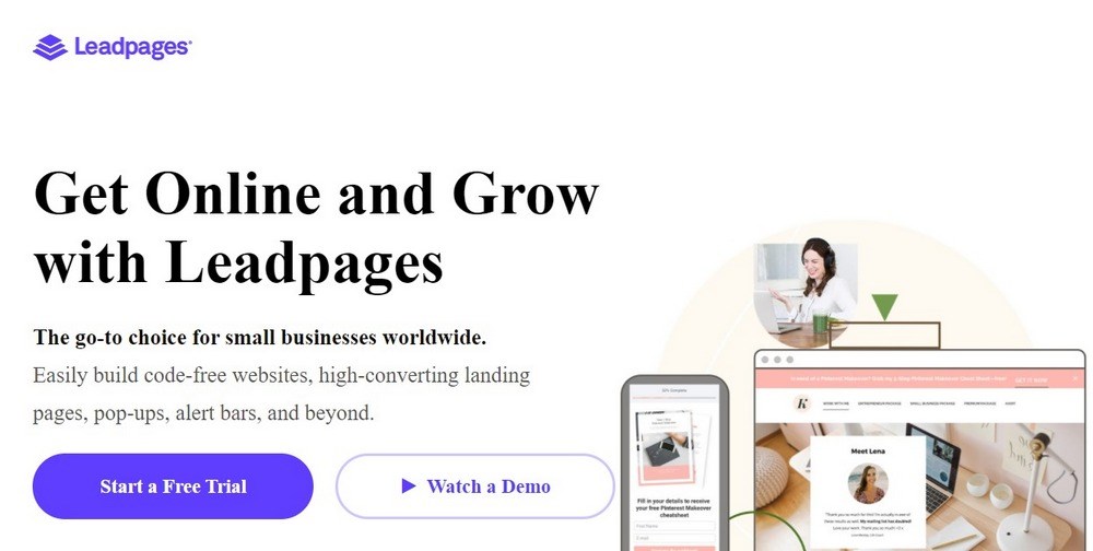 Leadpages 潜在客户生成软件