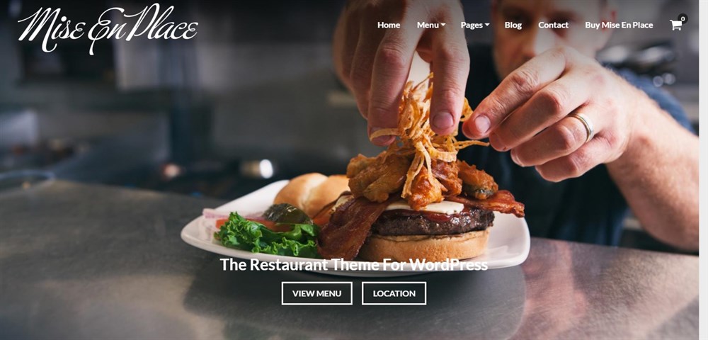 Mise En Place Restaurant Theme demo