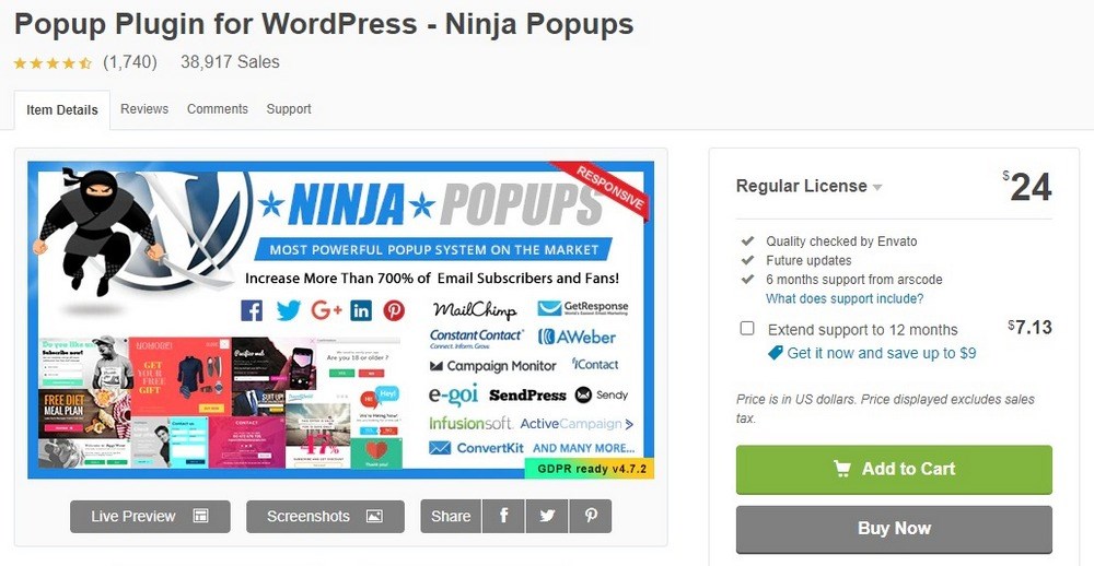 Popup Plugin for WordPress Ninja Popups