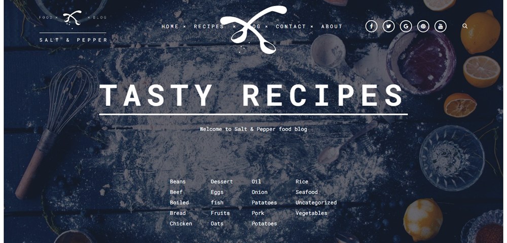 Salt and Pepper WordPress theme