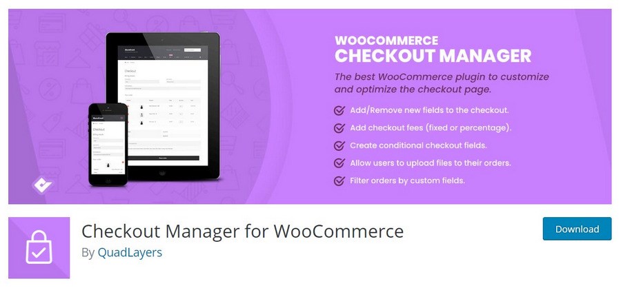 Checkout Manager for WooCommerce WordPress plugin