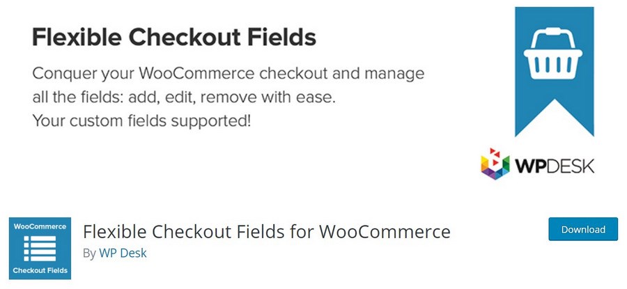 Flexible Checkout Fields for WooCommerce WordPress plugin