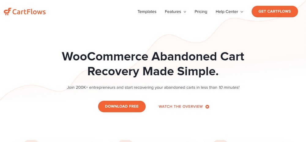 WooCommerce Cart Abandonment Recovery plugin by CartFlows