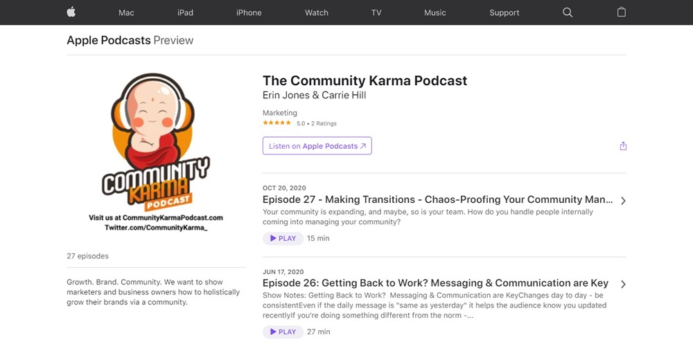 The community karma podcast