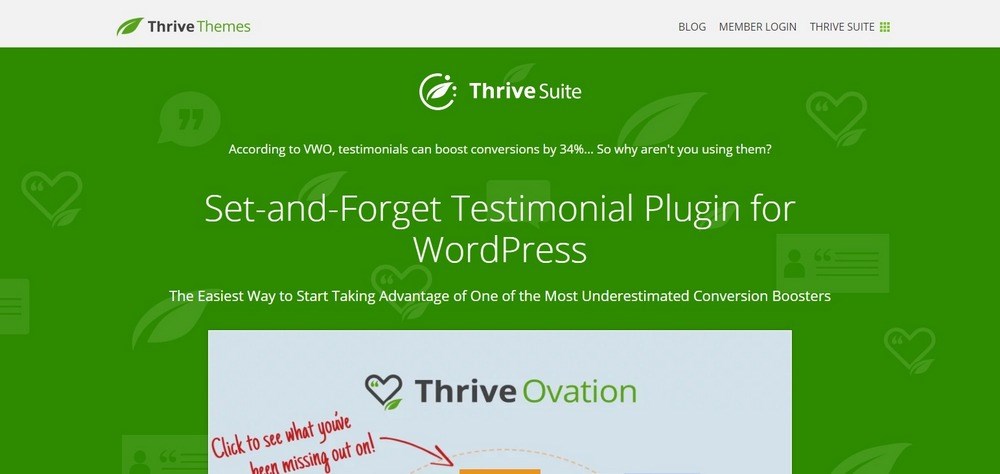Thrive Ovation Testimonial Management Plugin