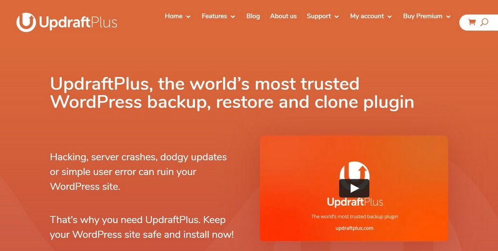 UpdraftPlus homepage