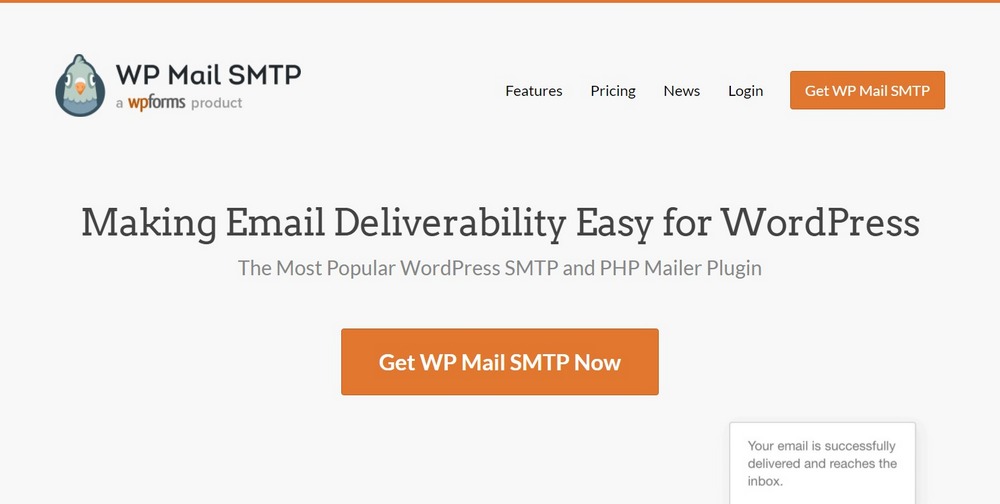 WP Mail SMTP Pro homepage
