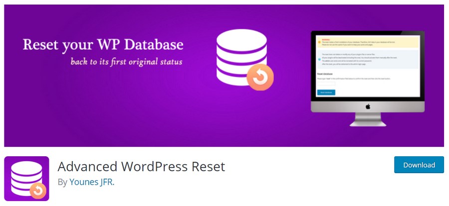 Advanced WordPress reset plugin