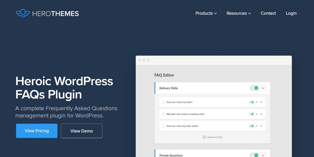 Heroic FAQs WordPress Plugin