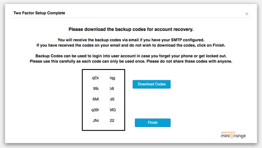 rsa iphone recovery code