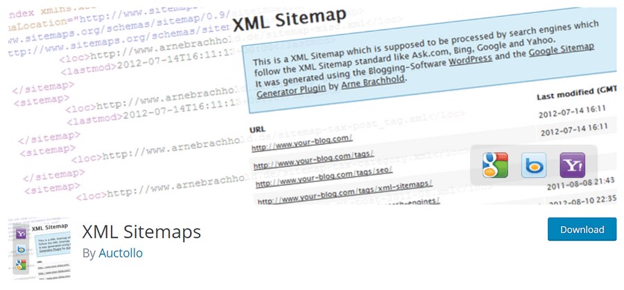 XML sitemaps WordPress plugin