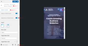 Thesis place menu under header 06 picture