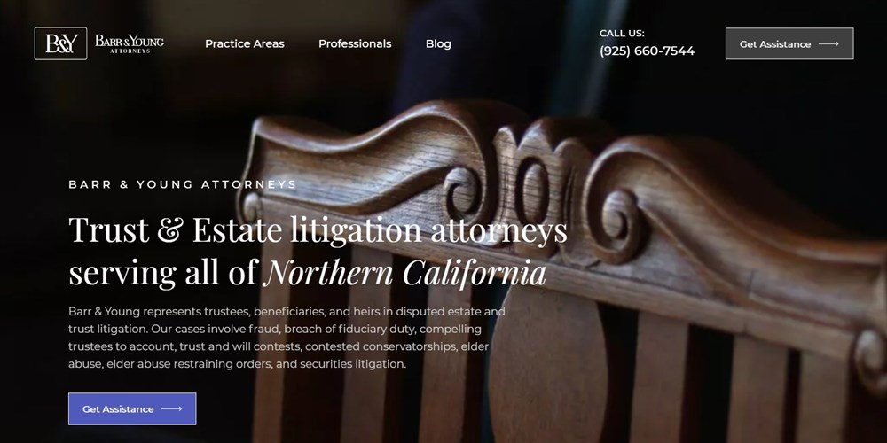 Barr & Young Attorneys Walnut Creek CA 主页