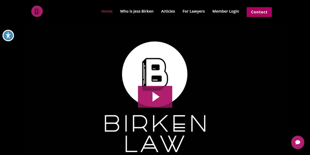 Birken Law Office homepage