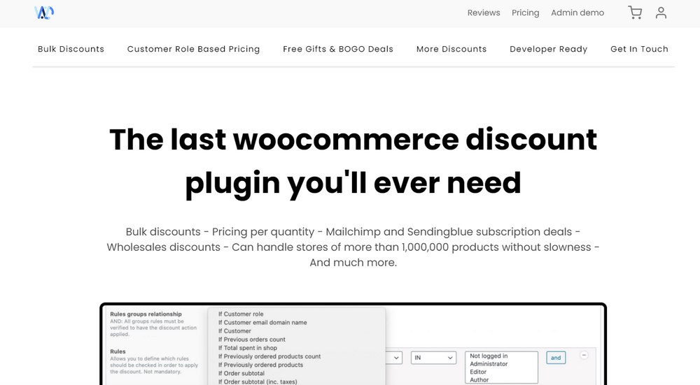 WooCommerce 插件的有条件折扣