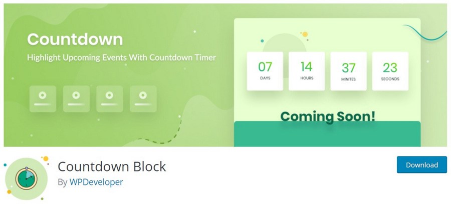 Countdown Block WordPress plugin