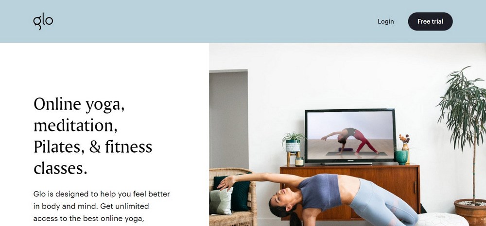 Glo yoga site