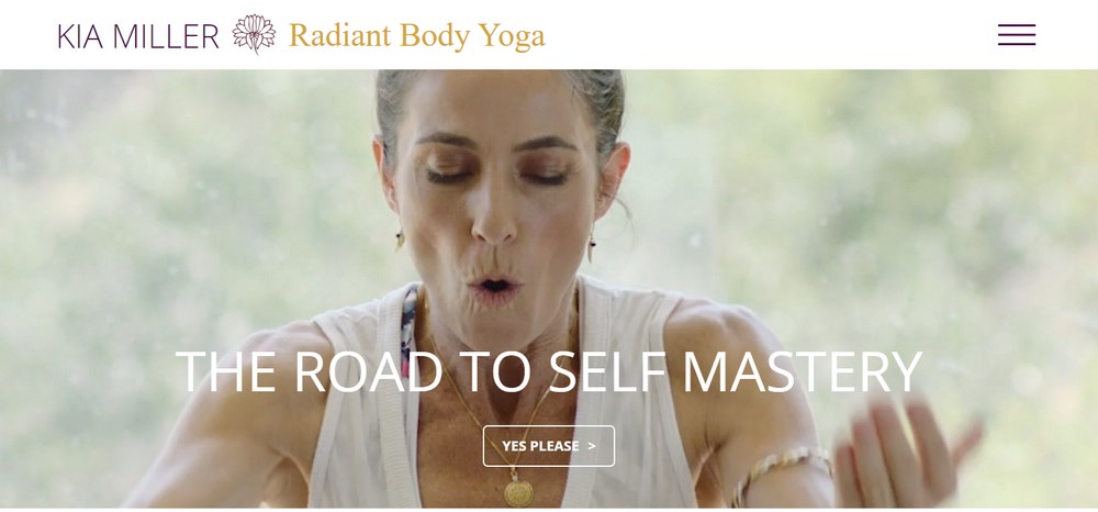Kia Miller yoga website