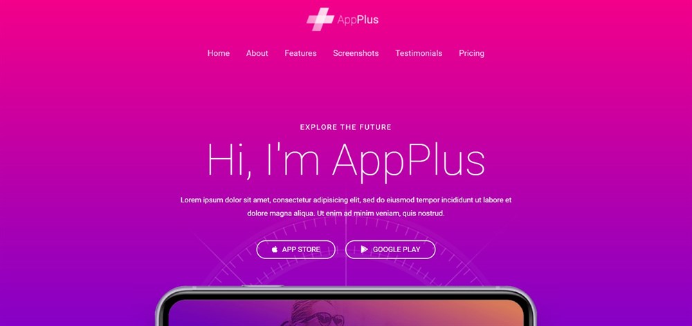 登陆页面 AppPlus Astra 模板