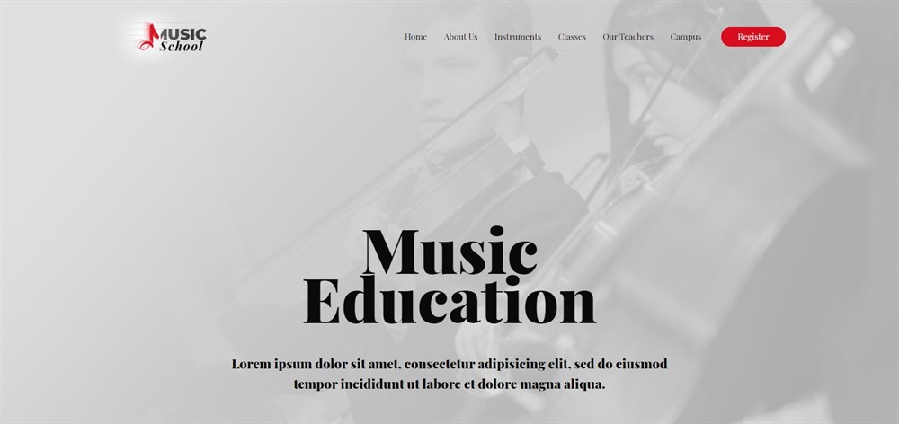 Music School Astra template