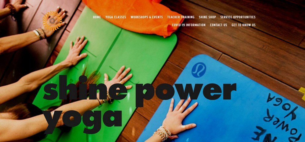 SHINE POWER YOGA website