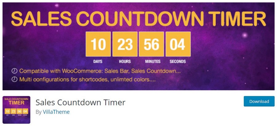 Sales Countdown Timer WordPress plugin