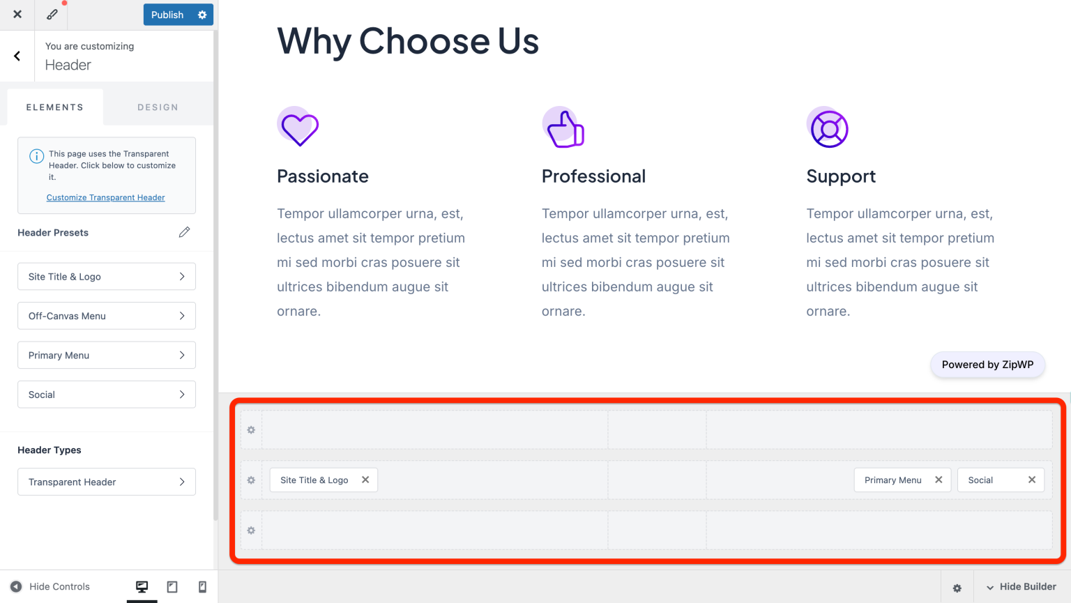 Build Your Header - Leave a Great First Impression