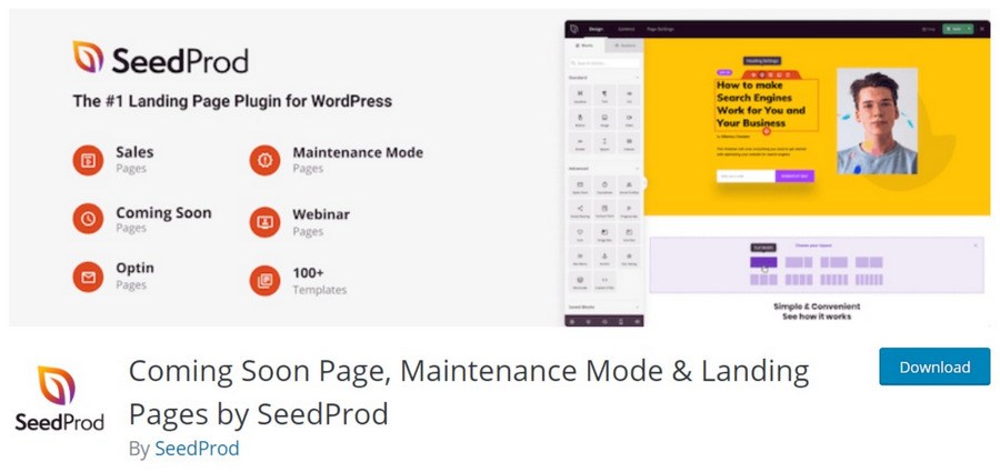 SeedProd WordPress plugin