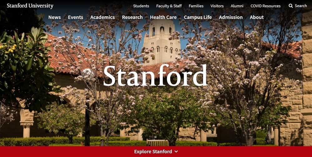 Stanford University website