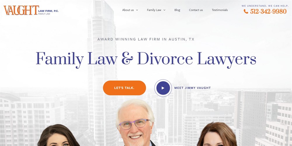 Vaught Law Firm website