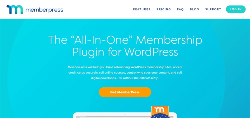 WordPress Membership homepage