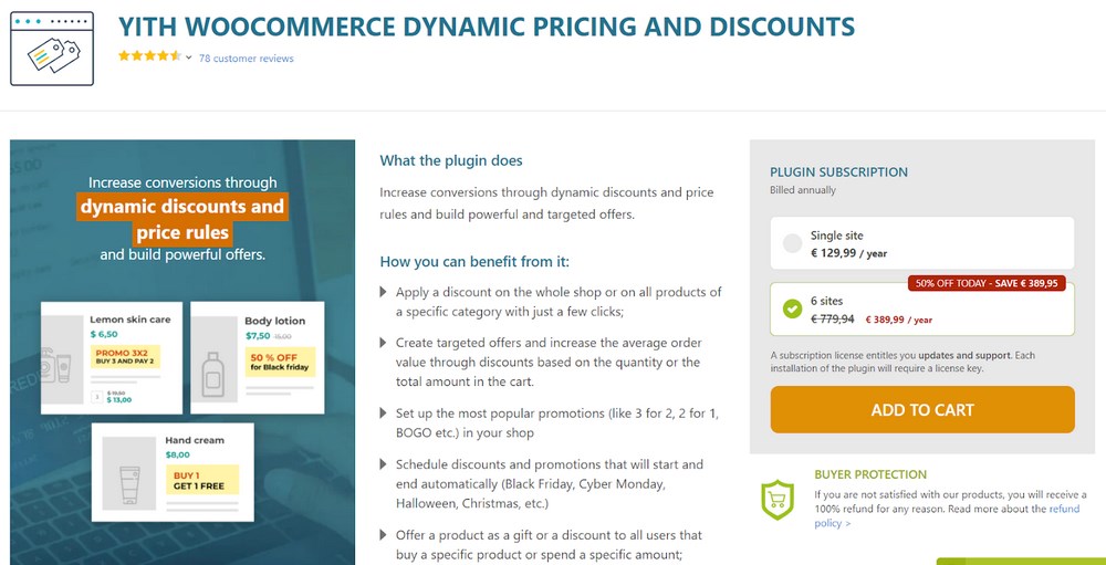 YITH WooCommerce 动态定价和折扣插件