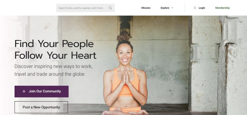 Yoga Trade website