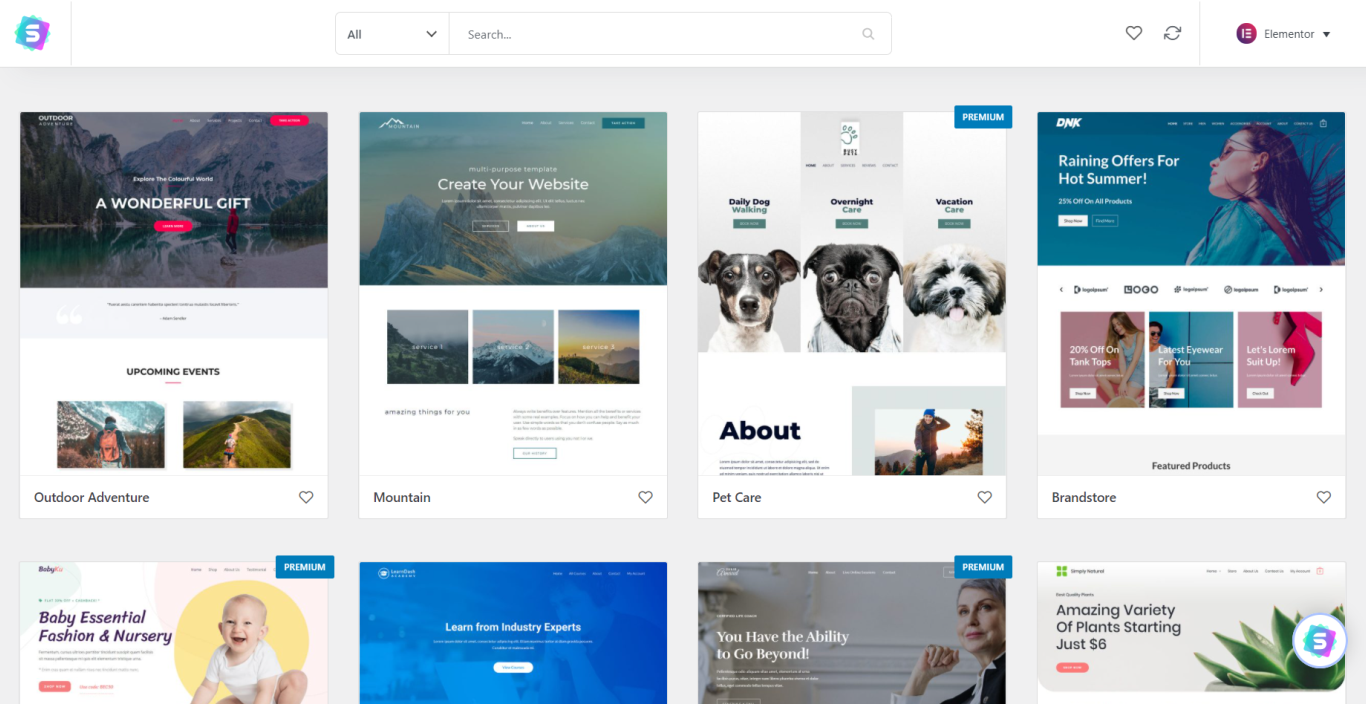 Starter Templates Library
