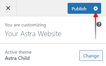 Astra Walkthrough - Publishing options, Astra 3.0+