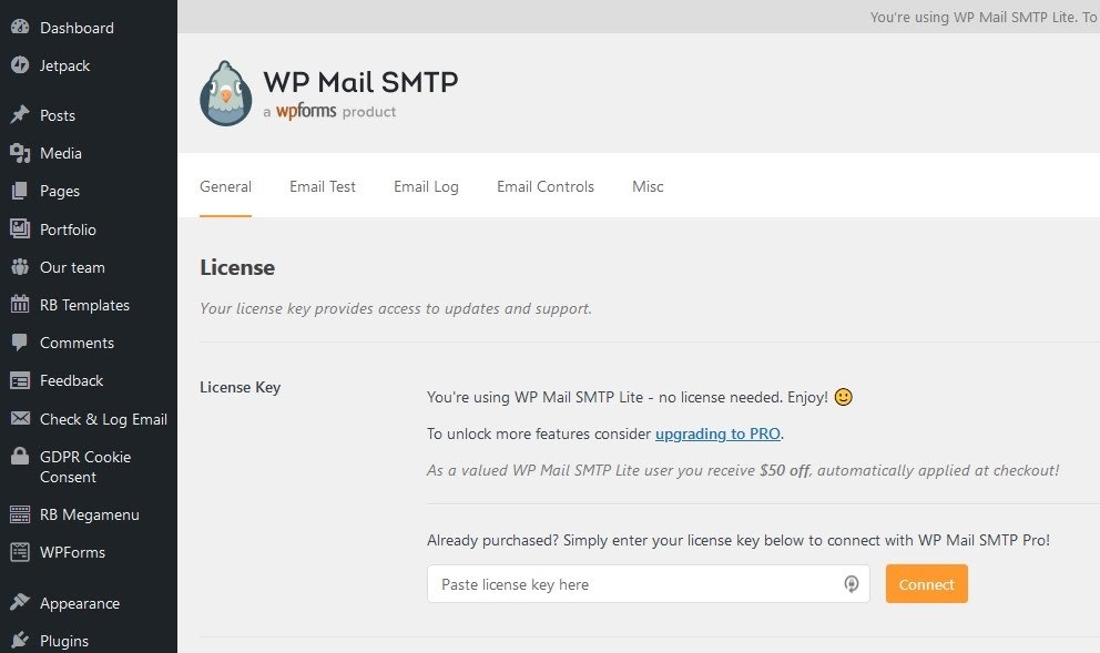Configure WordPress to use SMTP1