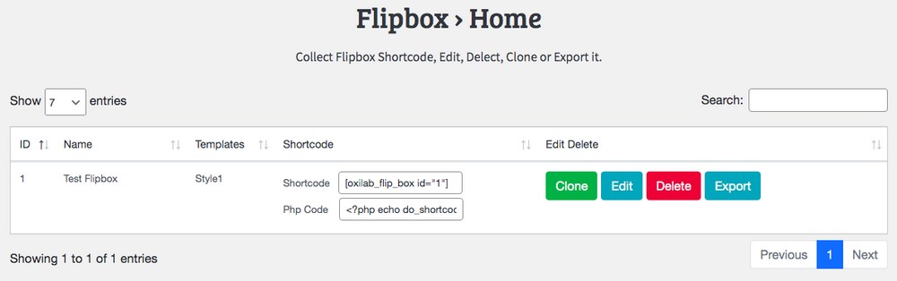 Created flipbox