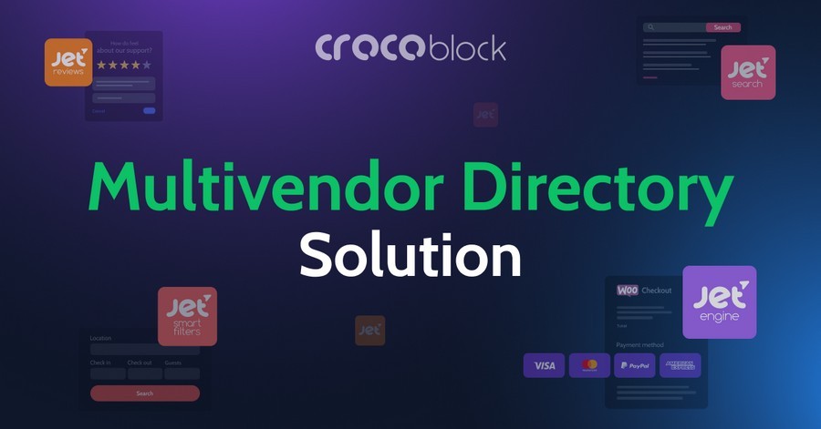 Crocoblock multivendor solution plugins