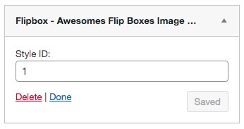 Flipbox in widget