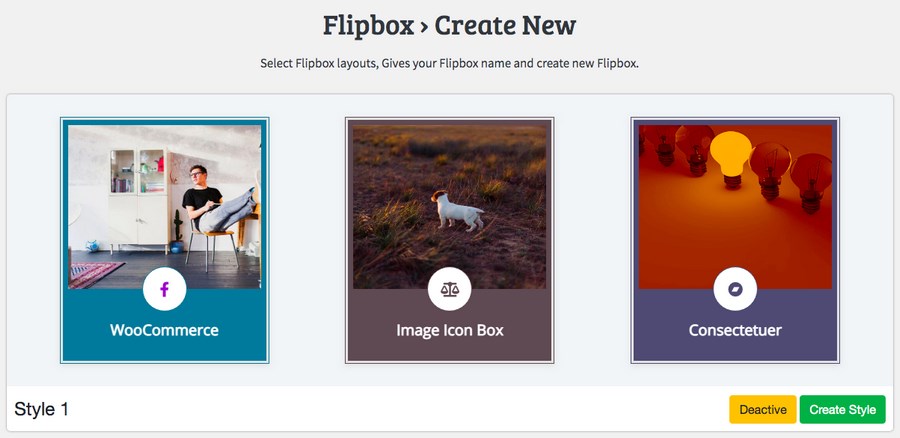 Flipbox layouts