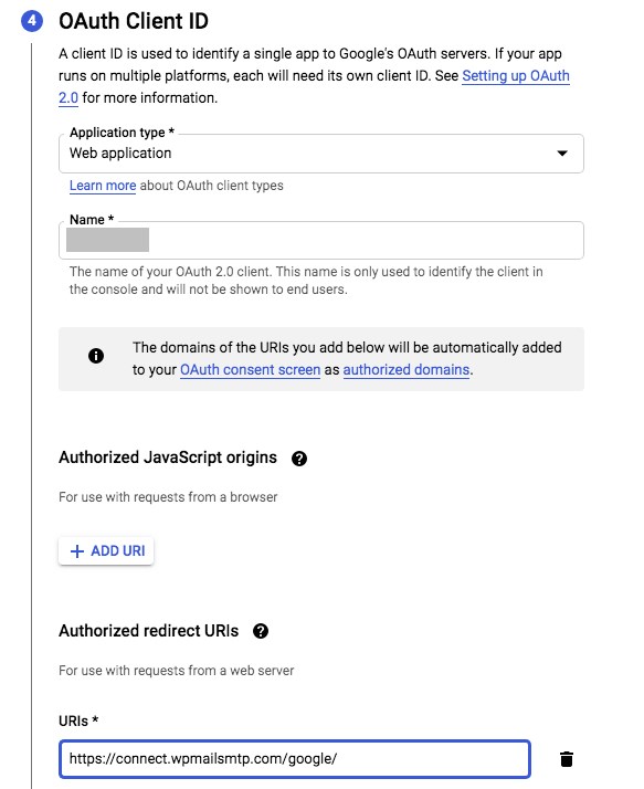 Gmail API OAuth client ID