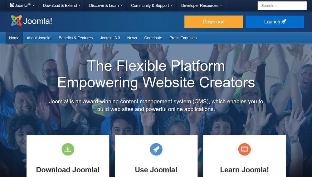 Joomla主页