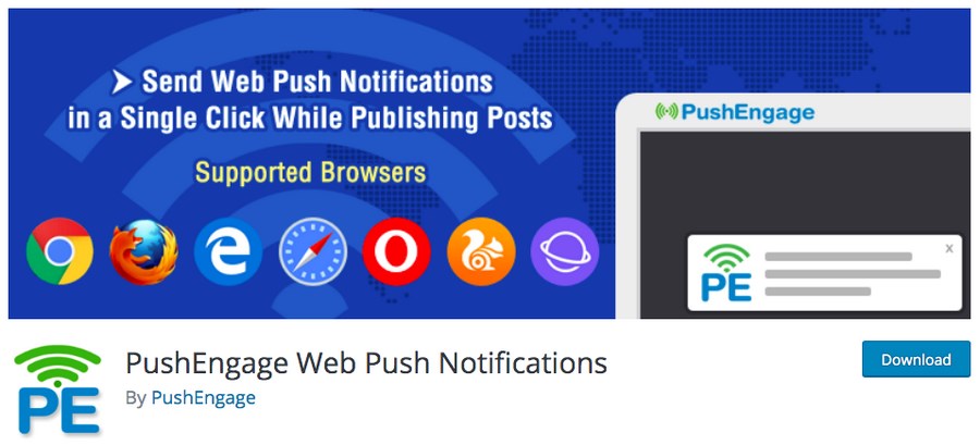 PushEngage WordPress plugin