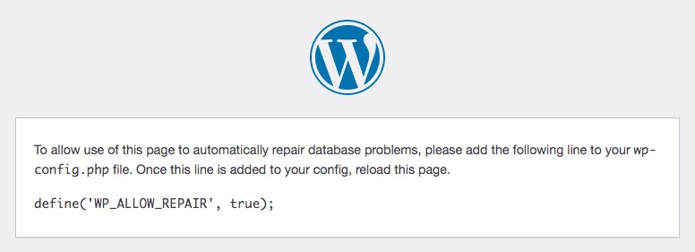 WordPress repair