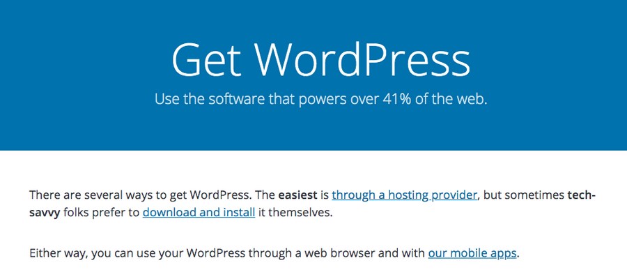 get WordPress
