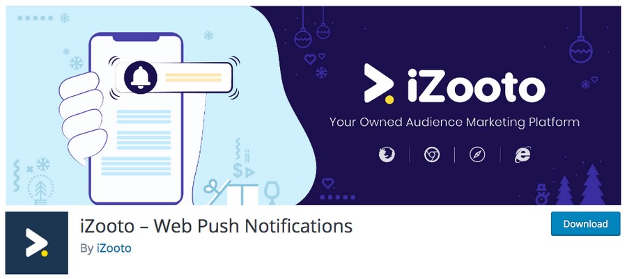 iZooto web push plugin