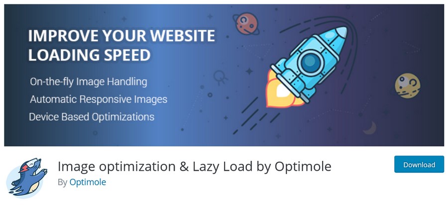 image optimization Lazy Load by Optimole plugin