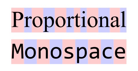 monospace font